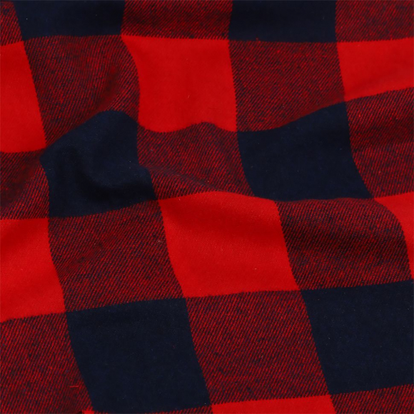 Ткань рубашечная фланель 150 г/м? 80% полиэстер, 20% хлопок шир.150 см арт.TBY.Fl.T1882.3 цв.03 красный уп.5м