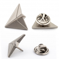 Декоративный элемент Самолет крепление штырек и цангаTBY.R4465.2 20х20мм цв. серебро, уп. 10шт