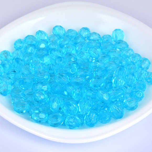 Бусины акриловые MAGIC HOBBY арт.MG.3242-12 цв.12 голубой ?12мм уп.500г