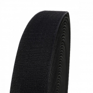 Лента липучка TBY пришивная кач.С шир.40мм цв.F322 (310) черный уп.25м (крючок)