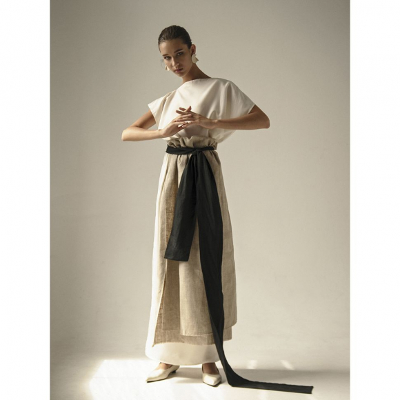 Ткань Лен, арт.TBY-DJ-26-1, 140г/м?, 30% лен 70% хлопок, цв.натуральный шир.150см, уп.3м Ткань Лен, арт.TBY-DJ-26-1, 140г/м?, 30% лен 70% хлопок, цв.натуральный шир.150см, уп.3м