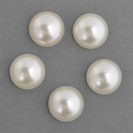 Полужемчужины перламутр Круг, арт.TBY-1910-01, 10 мм цв.01 молочный уп.500г