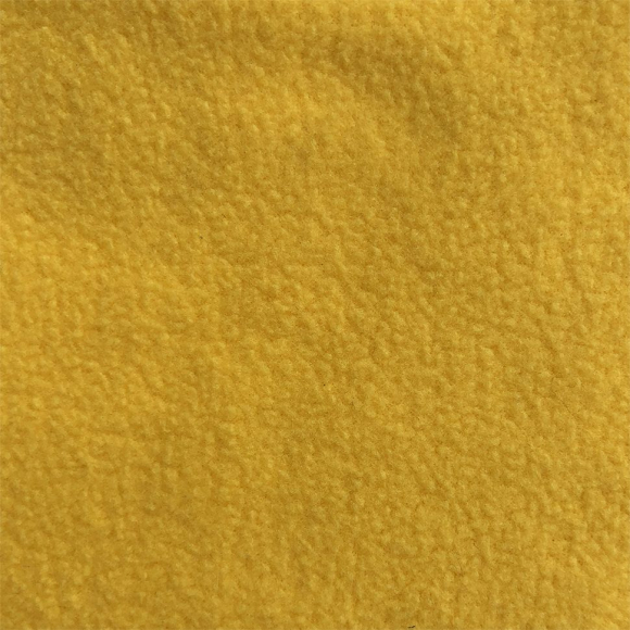 Ткань флис 2-х сторонний TBY-0059-001 190 г/м? 100% ПЭ шир.150см  цв.S001 желтый рул.70-110м (1кг - 3,5м)