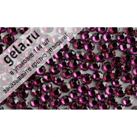 34752_Камни плоские с термоклеем 2028HF, ss 5, Ruby M