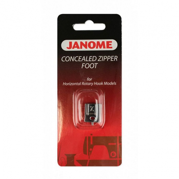 Лапка для бытовых швейных машин Janome 7 мм, для потайной молнии