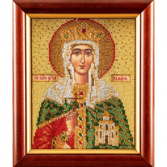 Набор для вышивания бисером КРОШЕ арт. В-345 Св.Тамара 12х14,5 см Набор для вышивания бисером КРОШЕ арт. В-345 Св.Тамара 12х14,5 см