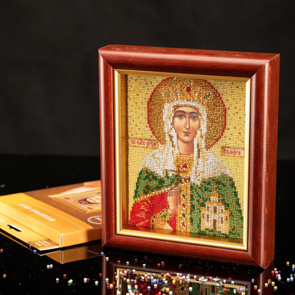 Набор для вышивания бисером КРОШЕ арт. В-345 Св.Тамара 12х14,5 см Набор для вышивания бисером КРОШЕ арт. В-345 Св.Тамара 12х14,5 см