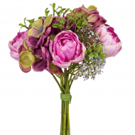 Букет декоративный "Гортензии и розы"