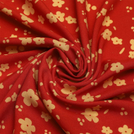 Ткань Штапель  TBY Vi-2108024-c2 плот 110г/м2 100% вискоза шир. 145 см цв.с2 красный уп.5м