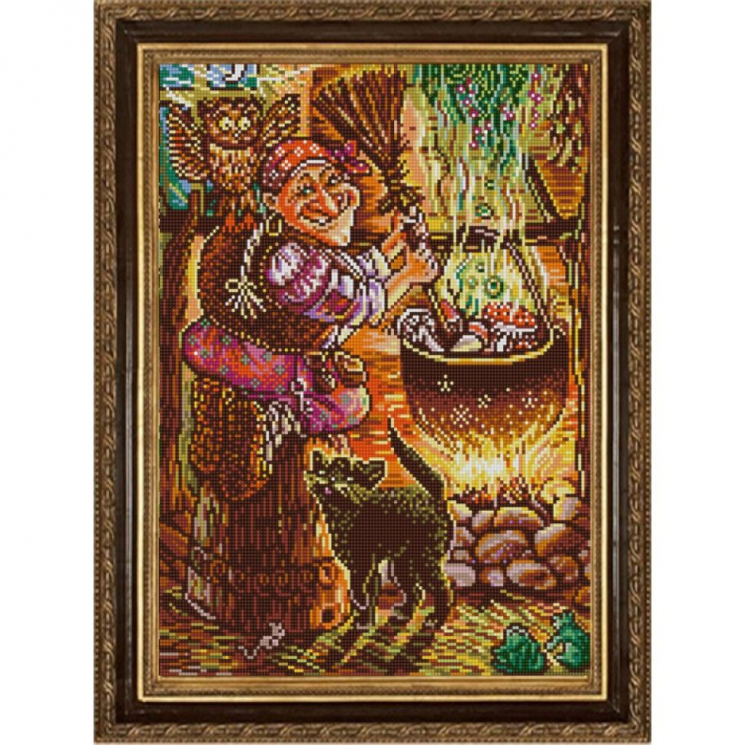 Рисунок на ткани КОНЁК арт. 1364 Кулинар Баба Яга 29х39 см