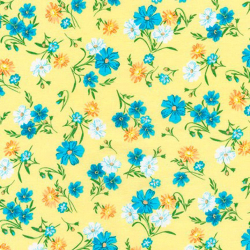 Ткань для пэчворка PEPPY Wildflowers 122 г/м? 100% хлопок цв.FLH-20289-130 SUNSHINE уп.50х55 см