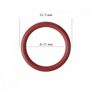 Кольцо для бюстгальтера металл ARTA.F.2830 ?11мм, цв.101 темно-красный, уп.50шт