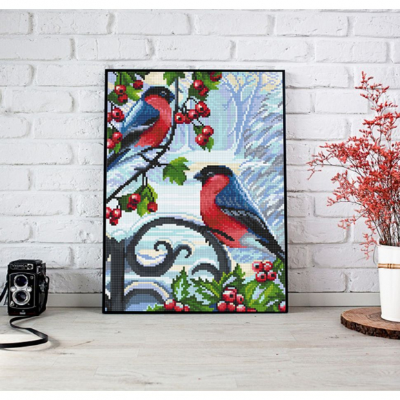 161447_Картина стразами "Вестники зимы" 161447_Картина стразами "Вестники зимы"