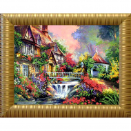 Рисунок на ткани (Бисер) КОНЁК арт. 9620 Дом 29х39 см Рисунок на ткани (Бисер) КОНЁК арт. 9620 Дом 29х39 см