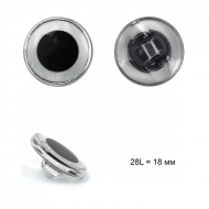 Пуговицы пластик TBY.B304 цв.05 черный/серебро 28L на ножке 50шт Пуговицы пластик TBY.B304 цв.05 черный/серебро 28L на ножке 50шт