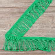 Бахрома витая, 60 мм, цвет салатовый