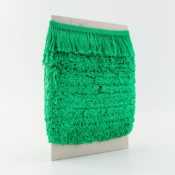 Бахрома витая, 60 мм, цвет салатовый