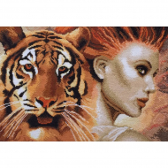 23574_Набор для вышивания "Сама о себе" по картине А. Брагинского