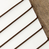 55809_Резинка шляпная PEGA, цвет коричневый, 2 мм