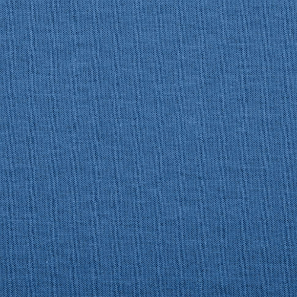 Ткань трикотаж Футер 2х нитка петля с лайкрой 230г пенье 180см голубой 18-4039 уп.6м