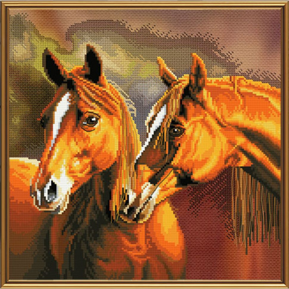 Набор для вышивания мулине НОВА СЛОБОДА арт.СВ3067 Верность сердец 28х28 см