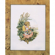 Набор для вышивания OEHLENSCHLAGER арт.84260 Ёжик вышивает 21х27 см