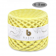 Пряжа трикотажная 100м, 300г, ширина 6-8мм цв.3006 св.желтый