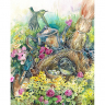 Кристальная мозаика на холсте ФРЕЯ арт.ALVK-15 Лесные трели 50х40 см
