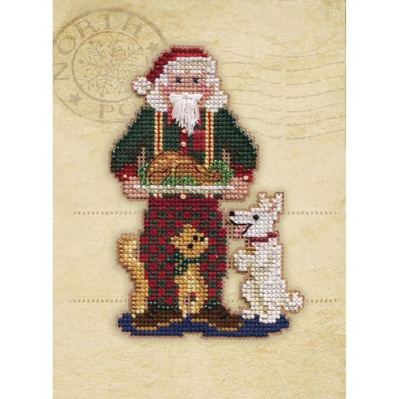 Набор для вышивания MILL HILL Рождественские воспоминания 5х12 см