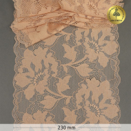 Кружево-стрейч KRUZHEVO арт.TBY.OG59 шир.230мм цв.телесный уп.10м