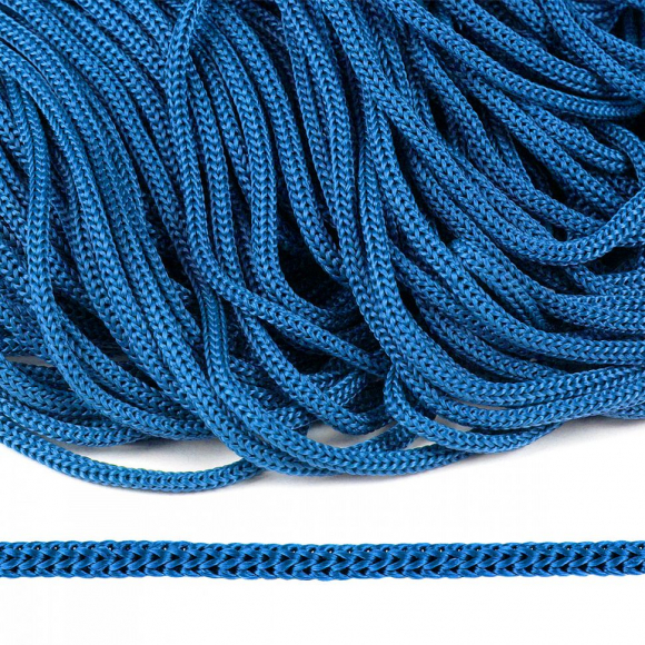Шнур полипропилен пп5 для люверсов пикколо 5мм цв.синий уп.100м