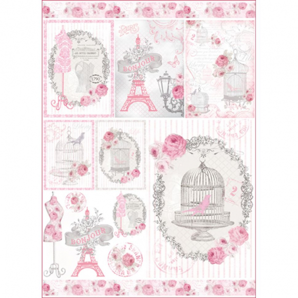 83953_Карта для декупажа "La Vie en Rose" 83953_Карта для декупажа "La Vie en Rose"
