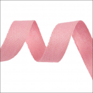 Тесьма киперная 17 мм хлопок 1,8г/см арт.12.2С-256К.17.004 цв.розовый уп.50м