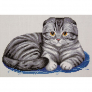 Набор для вышивания PANNA арт. K-7221 Шотландский вислоухий кот 33х23,5 см