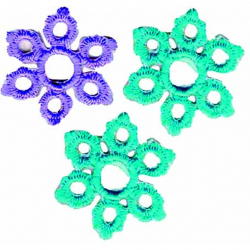 85809_Термоаппликации HKM "Schneeflocke klein lila"