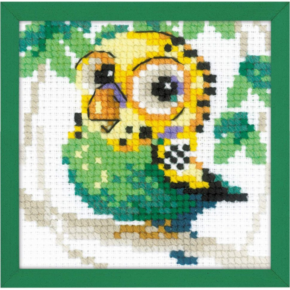 Набор для вышивания РИОЛИС арт.1785 Волнистый попугайчик 10х10 см