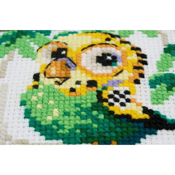 Набор для вышивания РИОЛИС арт.1785 Волнистый попугайчик 10х10 см