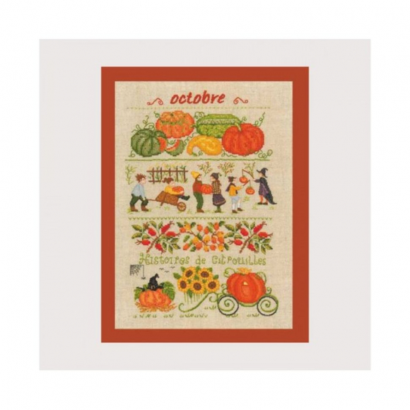 Набор для вышивания Le Bonheur des Dames арт.1147 Octobre (Октябрь) 18х28 см