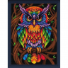 Набор для изготовления картин АЛМАЗНАЯ ЖИВОПИСЬ арт.АЖ.1726 «Радужный филин» 30х40 см