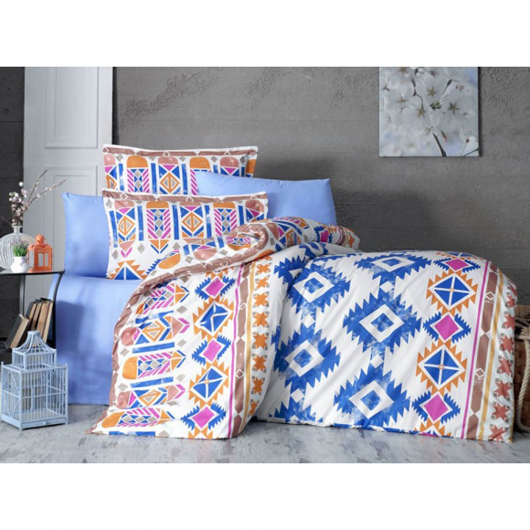 Ткань ранфорс Восток, арт.SL-16134-1, 100% хлопок, шир.240см, цв.синий, рул.30м