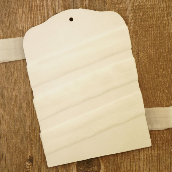 177541_Резинка-бейка, 20 мм, цвет белый