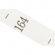 Размерники полиэстер 164 белый 10х25 мм ТВ в рул. 800 шт (20м)