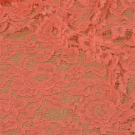 Кружевная ткань (гипюр) с кордом арт.TBY.LN-3002 шир.145см 130 г/м? цв.816 персик уп.22,86м