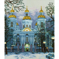 Набор для вышивания РТО арт.M136 Николо-Богоявленский морской собор 28х33 см