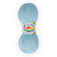 Пряжа ALPINA KLEMENT (80% альпака, 20% мериносовая шерсть) 4х50г/300м цв.25 св.бирюзовый