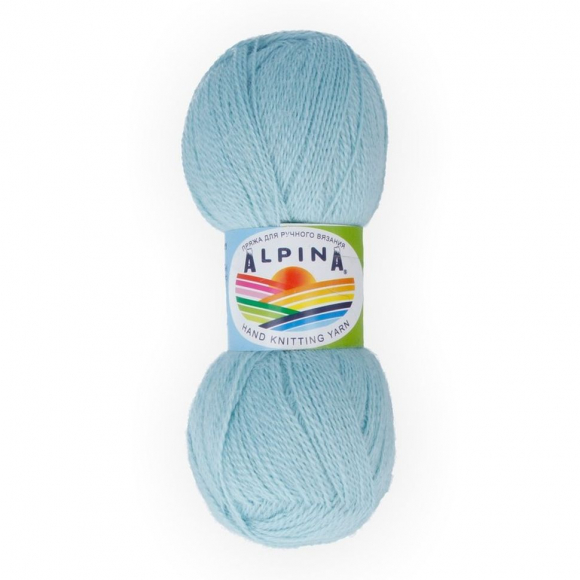 Пряжа ALPINA KLEMENT (80% альпака, 20% мериносовая шерсть) 4х50г/300м цв.25 св.бирюзовый Пряжа ALPINA KLEMENT (80% альпака, 20% мериносовая шерсть) 4х50г/300м цв.25 св.бирюзовый