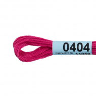 Нитки для вышивания Gamma мулине (0207-0819) 100% хлопок 24 x 8 м цв.0404 малиновый