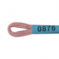 Нитки для вышивания Gamma мулине (0820-3070) 100% хлопок 24 x 8 м цв.0876 гр. розовый