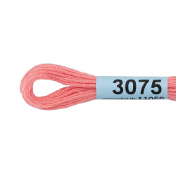 Нитки для вышивания Gamma мулине (3071-3172) 100% хлопок 24 x 8 м цв.3075 ярк.розовый