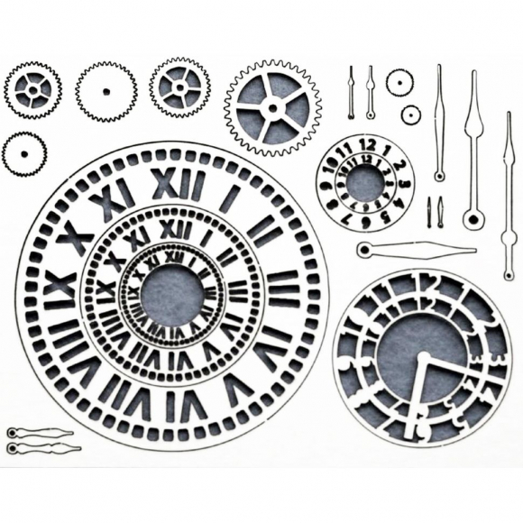 107394_Чип-борд картонный "Часы 1"